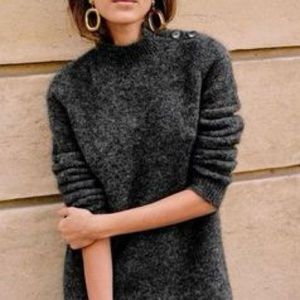 Sezane Polly Wool Blend Dress Small